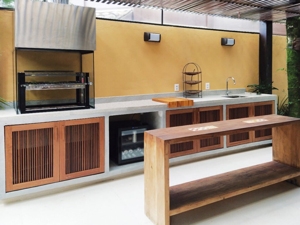 Ambiente gourmet executado pela Marcenaria Ensaios e Modelos