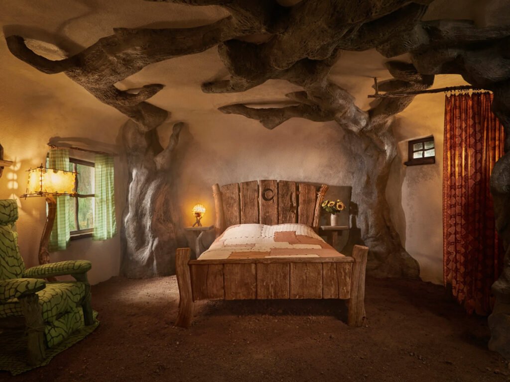 Quarto do Shrek. Imagem Airbnb