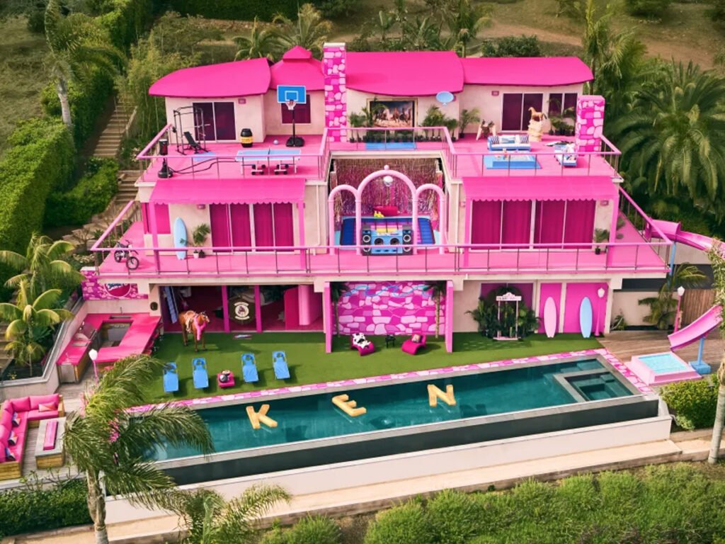Mansão da Barbie. Imagem Airbnb