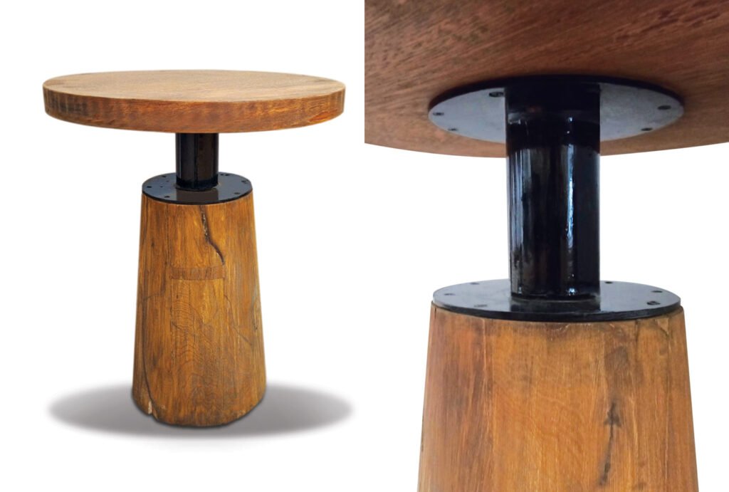 Mesa Cone Disco da Marcenaria Ensaios e Modelos.